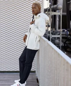 Lacoste LEROND - Baskets Basses - White/navy/red