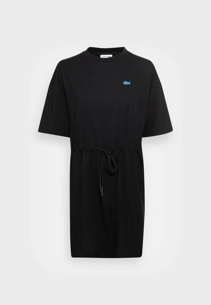 Lacoste EXCLUSIVE - Robe En Jersey - Black 4 Lacoste EXCLUSIVE - Robe En Jersey - Black – Image 4