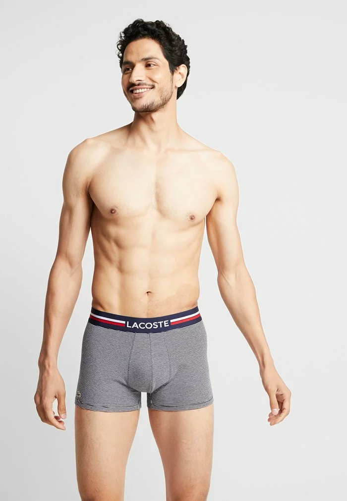 Lacoste 3 PACK - Shorty - Navy Blue/white 1 Lacoste 3 PACK - Shorty - Navy Blue/white