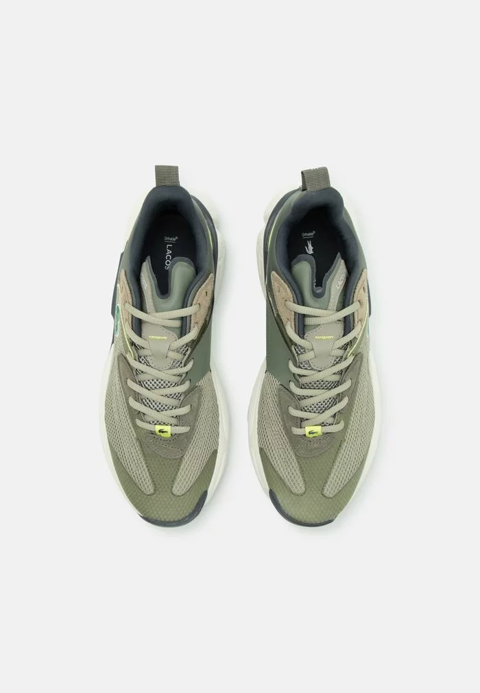 Lacoste ACESHOT - Baskets Basses - Khaki/light Yellow 4 Lacoste ACESHOT - Baskets Basses - Khaki/light Yellow – Image 4