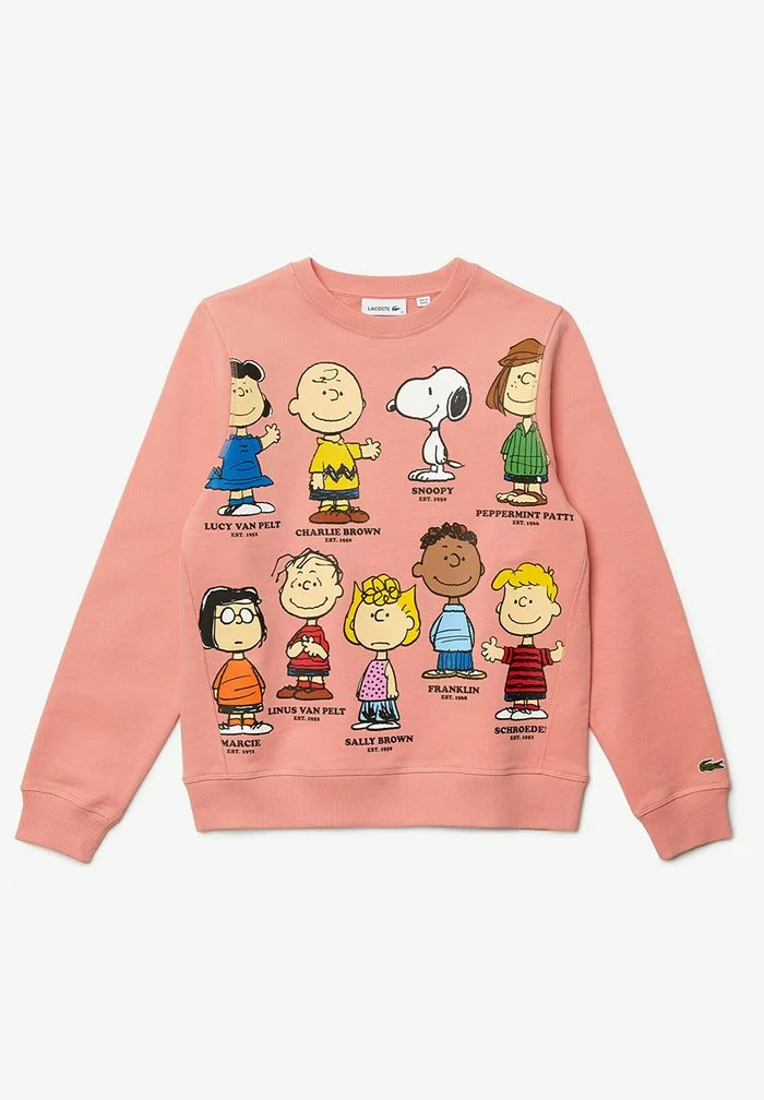 LACOSTE X PEANUTS - Sweatshirt - Rose 5 LACOSTE X PEANUTS - Sweatshirt - Rose – Image 5