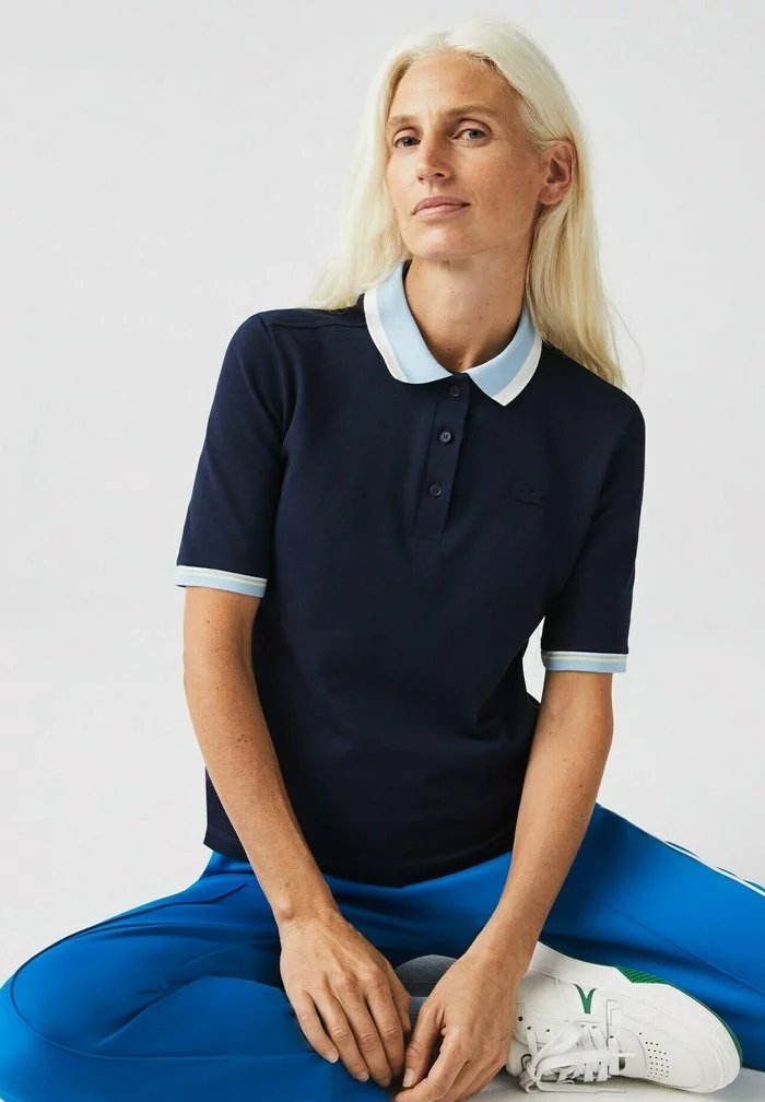 Lacoste KORTE MOUW - Polo - Bleu Marine/blanc/bleu Clair 4 Lacoste KORTE MOUW - Polo - Bleu Marine/blanc/bleu Clair – Image 4