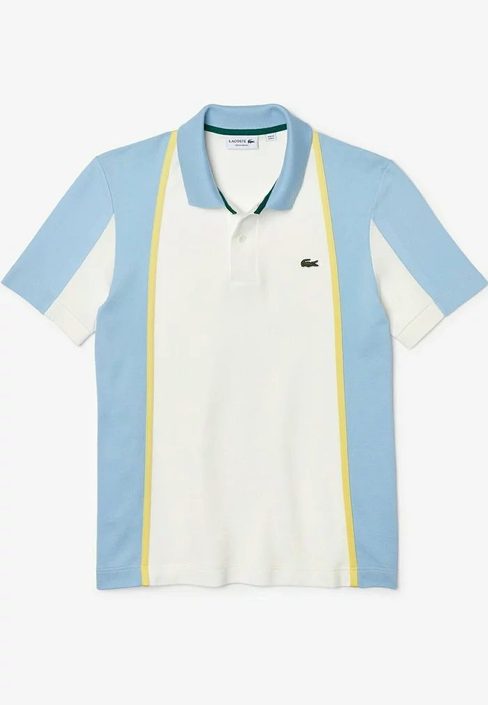 LACOSTE POLO MC - Polo - Blanc Bleu Clair 6 LACOSTE POLO MC - Polo - Blanc Bleu Clair – Image 6