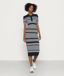 Lacoste Robe Pull - Navy Blue/flour