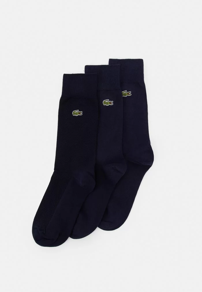Lacoste 3 PACK - Chaussettes - Marine/vert 1 Lacoste 3 PACK - Chaussettes - Marine/vert