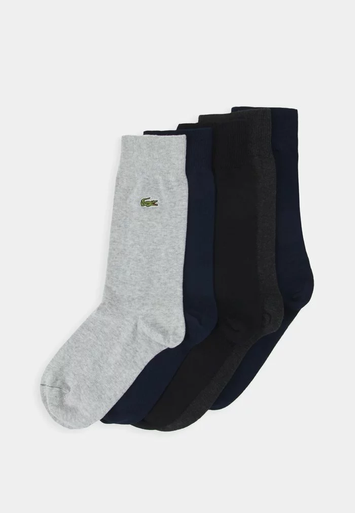 Lacoste 5 PACK - Chaussettes - Navy Blue/silver Chine/black 1 Lacoste 5 PACK - Chaussettes - Navy Blue/silver Chine/black
