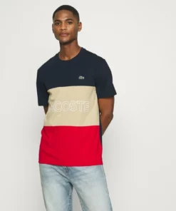 Lacoste T-shirt Imprimé - Marine Viennois-rouge