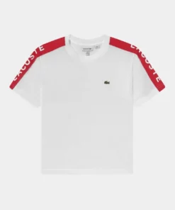 Lacoste T-shirt Imprimé - White/infrared