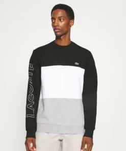 Lacoste Sweatshirt - Black/white Silver Chine