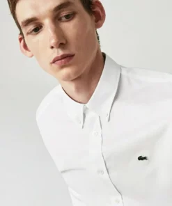 Lacoste CH2944 - Chemise Manches Courtes Homme - Chemise - Weiß -Lacoste Soldes Magasin c61d2299c9f74fbe9e5a75076877e526