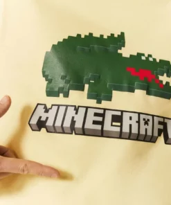 Lacoste MINECRAFT - T-shirt Imprimé - Jaune