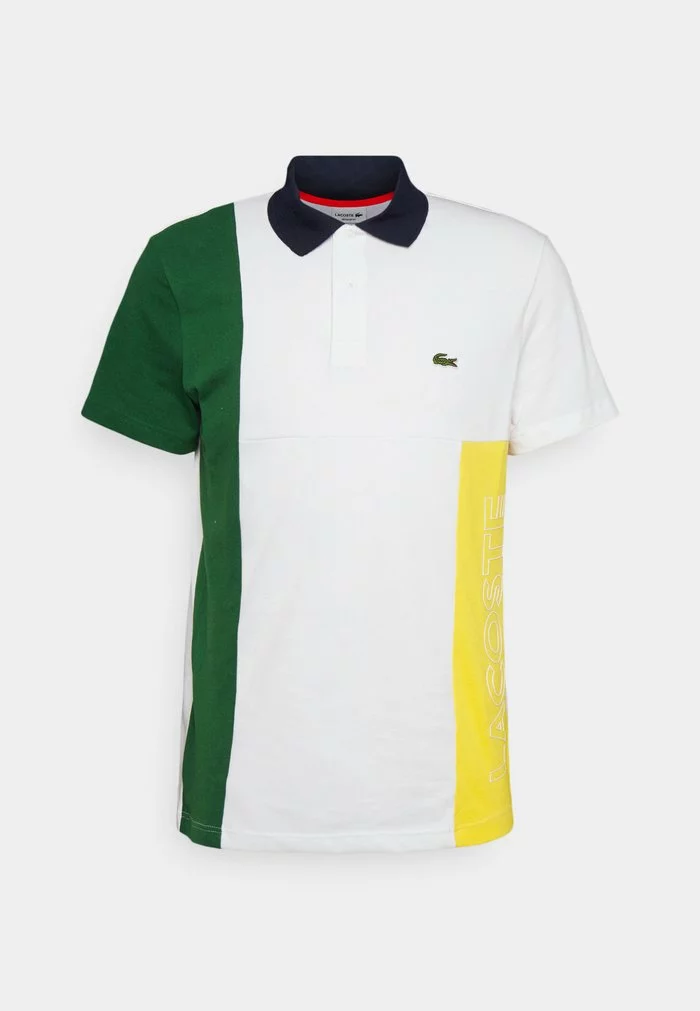 Lacoste UNISEX - Polo - White/green/broom/navy Blue 1 Lacoste UNISEX - Polo - White/green/broom/navy Blue