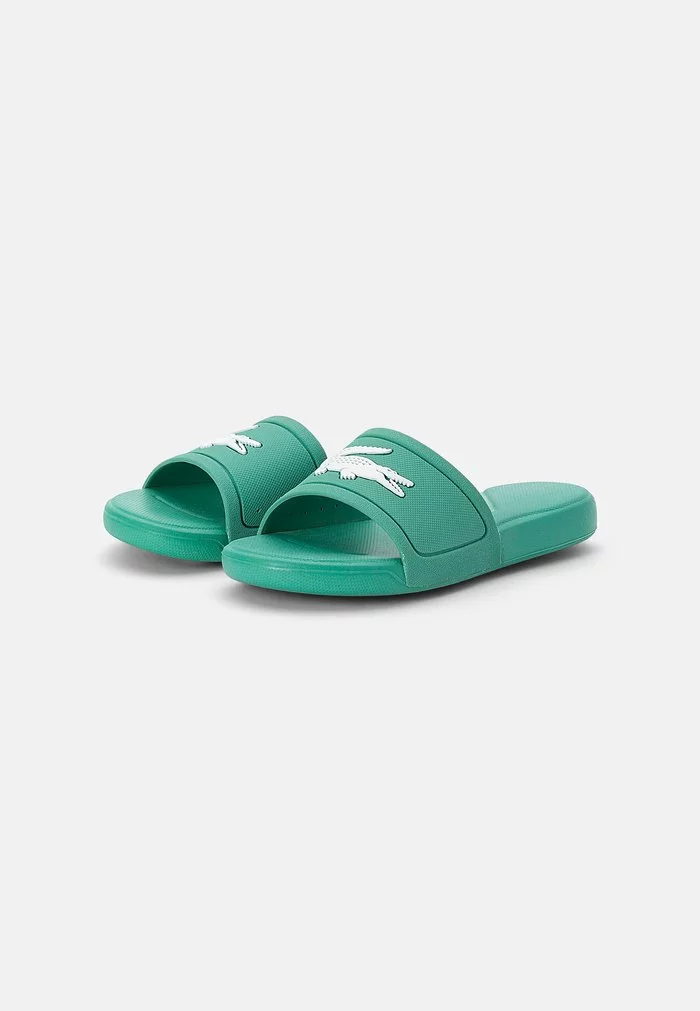 Lacoste SLIDE - Mules - Green White 2 Lacoste SLIDE - Mules - Green White – Image 2