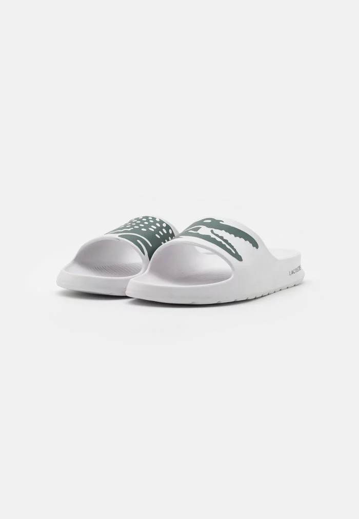 Lacoste CROCO - Sandales De Bain - White/dark Green 2 Lacoste CROCO - Sandales De Bain - White/dark Green – Image 2