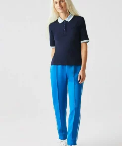 Lacoste KORTE MOUW - Polo - Bleu Marine/blanc/bleu Clair