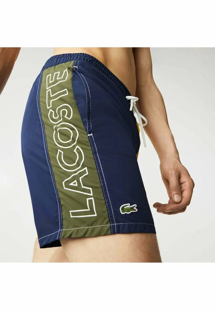 Lacoste BAIN HOMME - Short De Bain - Bleu / Vert Kaki / Jaune 3 Lacoste BAIN HOMME - Short De Bain - Bleu / Vert Kaki / Jaune – Image 3