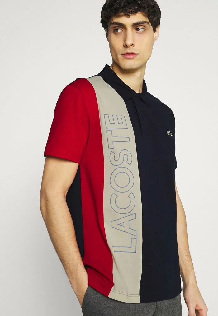 Lacoste Polo - Marine/naturel Clair/rouge 4 Lacoste Polo - Marine/naturel Clair/rouge – Image 4