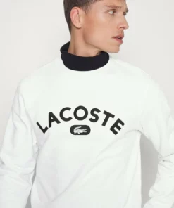 Lacoste Sweatshirt - White -Lacoste Soldes Magasin cda88e60ee7c4ca2abc09b890f44a981