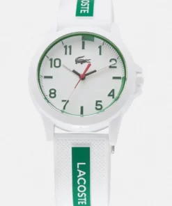 Lacoste WHITE SILICONE STRAP LOGO WATCH UNISEX - Montre - Weiß/grün