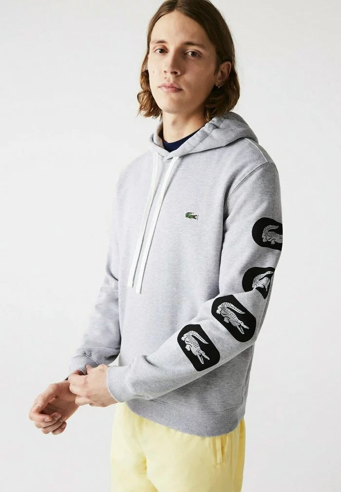 Lacoste Sweat à Capuche - Gris Chine 1 Lacoste Sweat à Capuche - Gris Chine