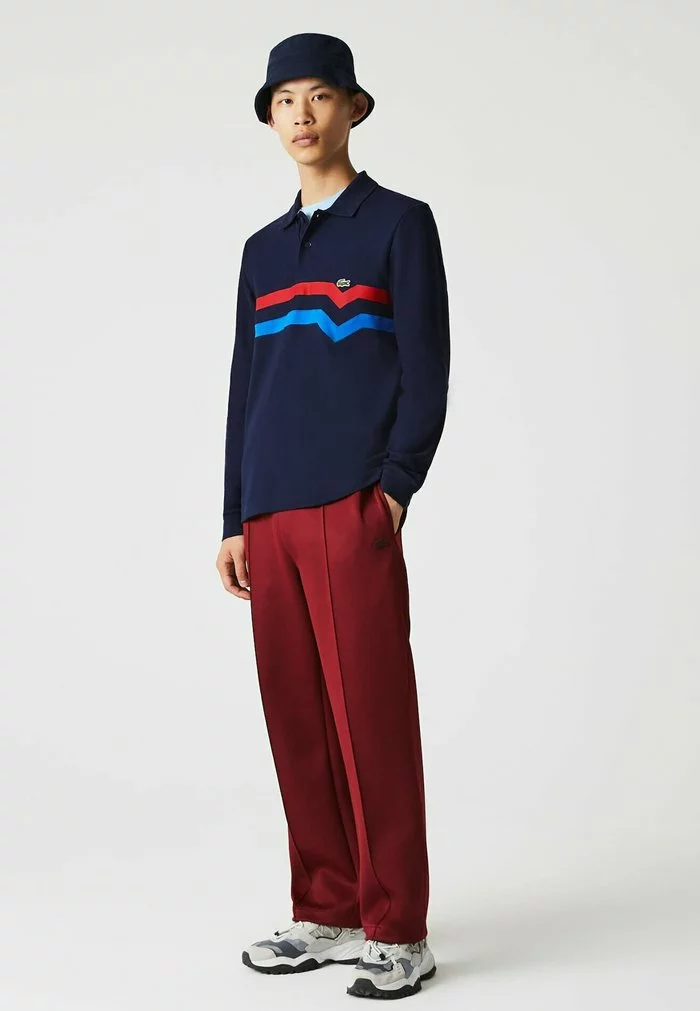 Lacoste Polo - Bleu Marine / Rouge / Bleu 1 Lacoste Polo - Bleu Marine / Rouge / Bleu