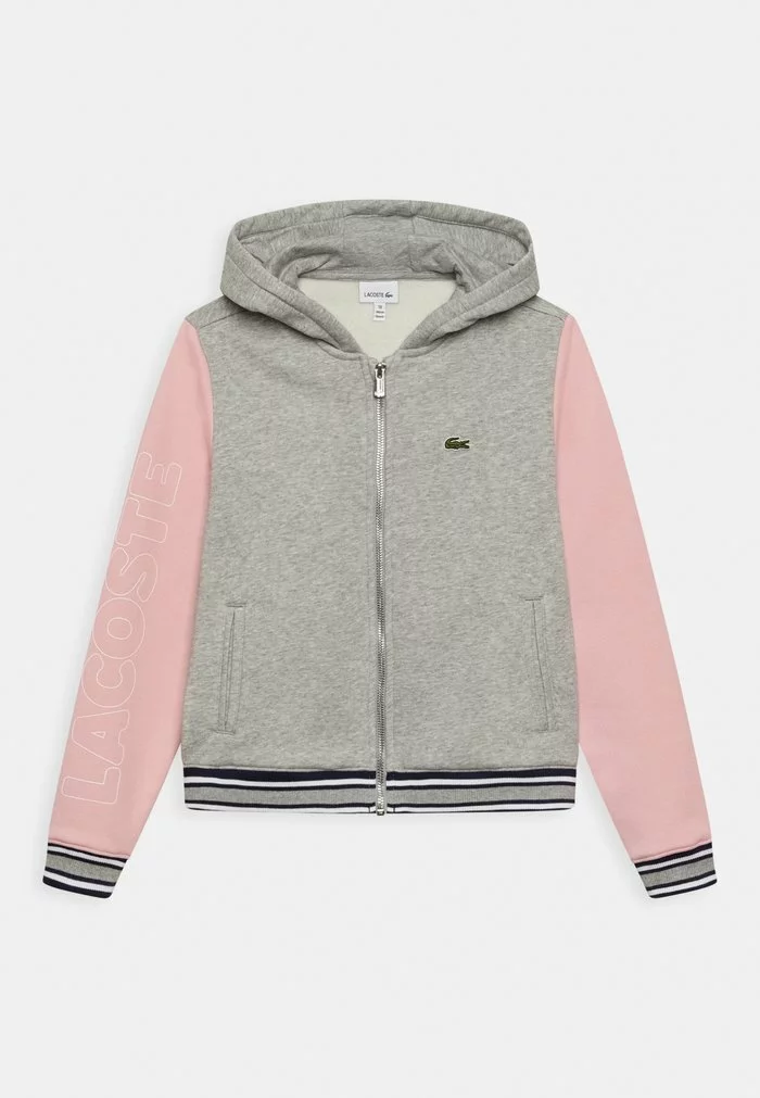 Lacoste UNISEX - Sweat à Capuche Zippé - Heather Wall Chine/lotus 1-navy Blue-white 1 Lacoste UNISEX - Sweat à Capuche Zippé - Heather Wall Chine/lotus 1-navy Blue-white