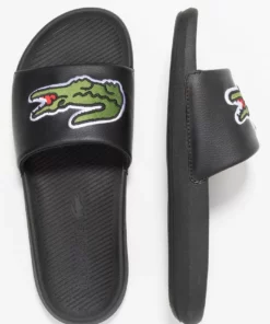 Lacoste CROCO SLIDE - Mules - Black/green 12 Lacoste CROCO SLIDE - Mules - Black/green -Lacoste Soldes Magasin d2984d8080494d19924df32fe91f9db1