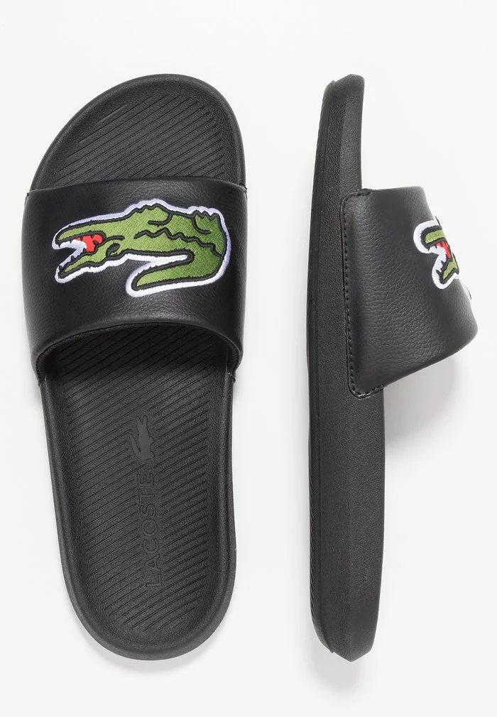 Lacoste CROCO SLIDE - Mules - Black/green 5 Lacoste CROCO SLIDE - Mules - Black/green – Image 5