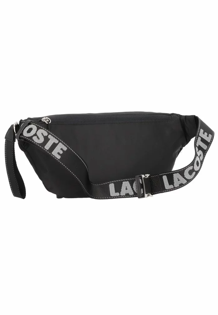 Lacoste ACTIVE NYLON - Sac Banane - Noir Blanc 2 Lacoste ACTIVE NYLON - Sac Banane - Noir Blanc – Image 2