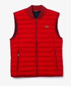 Lacoste PLUS - Veste Sans Manches - Rouge -Lacoste Soldes Magasin d308c8a8d8b74bc8903745be1b169e04
