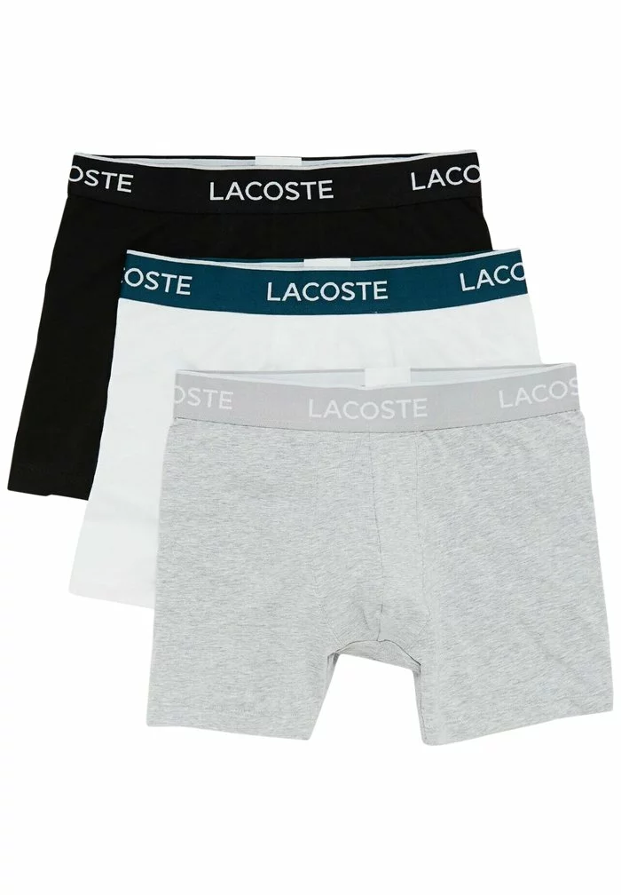 Lacoste 3 PACK - Shorty - Noir Blanc Gris Chine 4 Lacoste 3 PACK - Shorty - Noir Blanc Gris Chine – Image 4