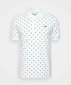 Lacoste Polo - Blanc/bleu Marine