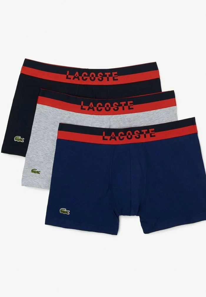 Lacoste 3 PACK - Shorty - Bleu Marine /gris Chine/rouge 5 Lacoste 3 PACK - Shorty - Bleu Marine /gris Chine/rouge – Image 5