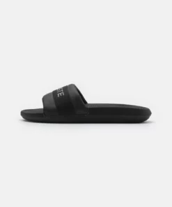 Lacoste CROCO SLIDE - Mules - Black