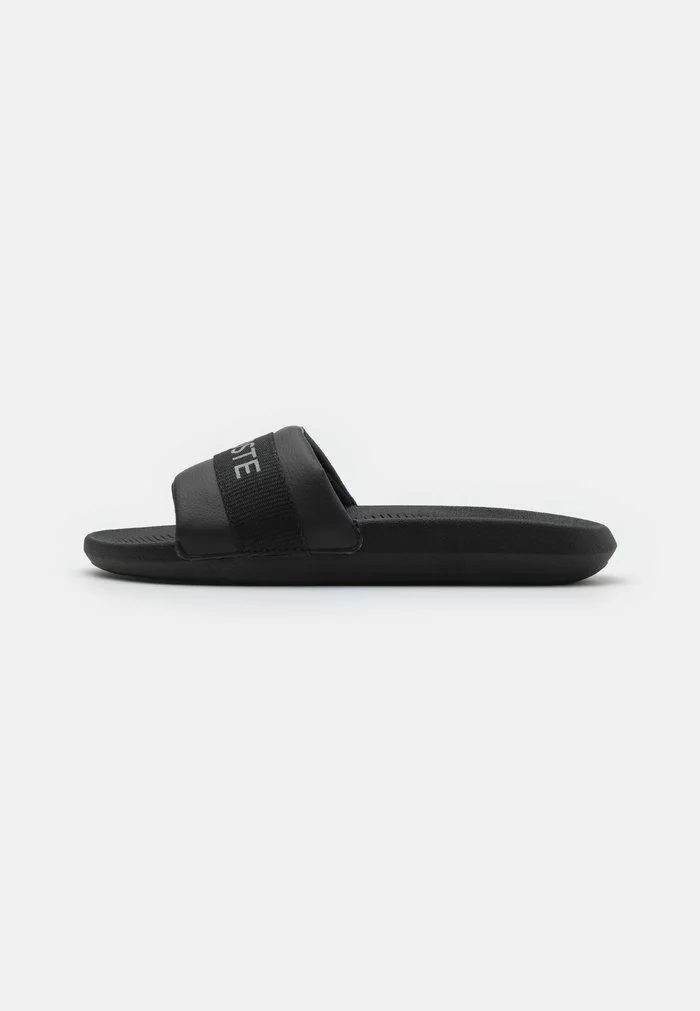 Lacoste CROCO SLIDE - Mules - Black 1 Lacoste CROCO SLIDE - Mules - Black