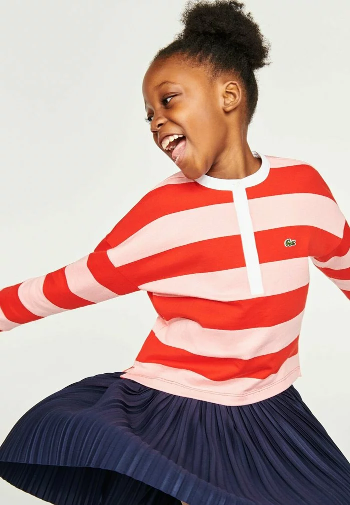 LACOSTE POLO ML - T-shirt à Manches Longues - Rouge Rose Jaune 2 LACOSTE POLO ML - T-shirt à Manches Longues - Rouge Rose Jaune – Image 2