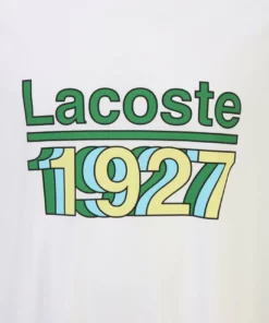 Lacoste PLUS - T-shirt Imprimé - Blanc -Lacoste Soldes Magasin d8f76c44b403449ea0378fd83c2a1aa8