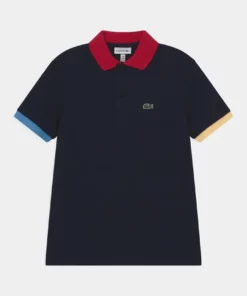 Lacoste Polo - Navy Blue/ethereal/napolitan Yellow/infrared