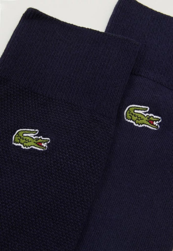 Lacoste 3 PACK - Chaussettes - Marine/vert 2 Lacoste 3 PACK - Chaussettes - Marine/vert – Image 2