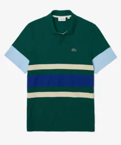 Lacoste HEREN KORTE MOUW - Polo - Vert / Beige / Bleu / Bleu Clair -Lacoste Soldes Magasin dc1225ee6cb94319a6dcd04c9120e6f7