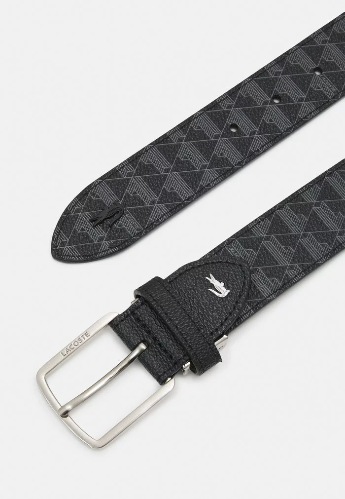 Lacoste Ceinture - Noir Gris 2 Lacoste Ceinture - Noir Gris – Image 2