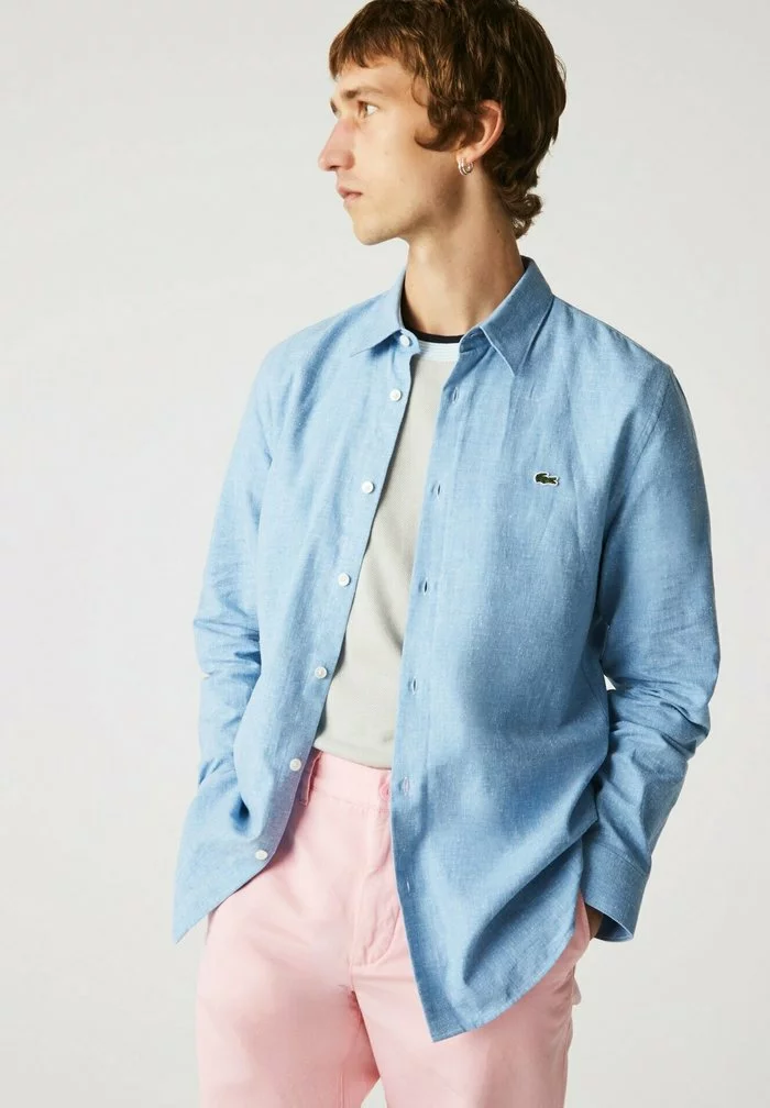 Lacoste Chemise - Bleu Blanc 1 Lacoste Chemise - Bleu Blanc