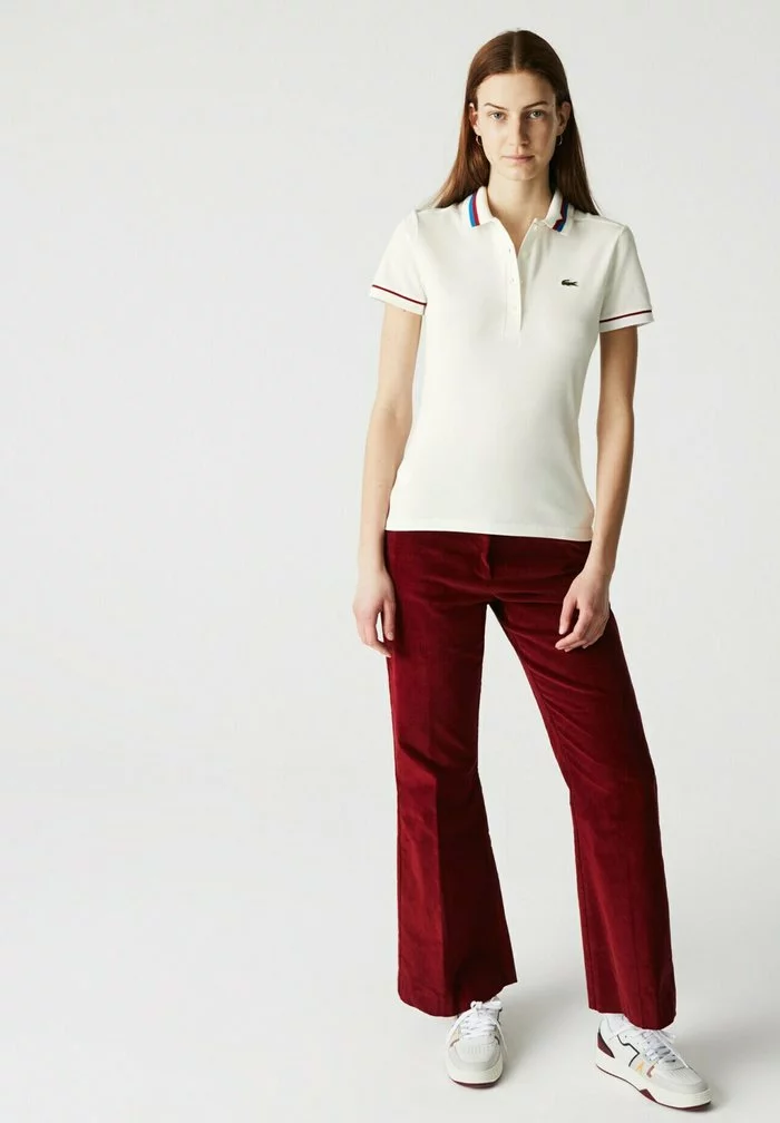 Lacoste Polo - Blanc / Rouge / Bleu 1 Lacoste Polo - Blanc / Rouge / Bleu