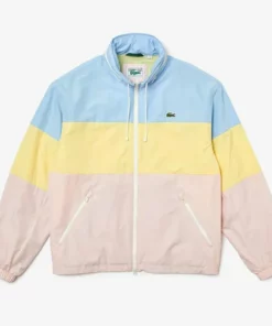 Lacoste BH8063 - Veste Mi-saison - Bleu / Jaune / Rose Pale 11 Lacoste BH8063 - Veste Mi-saison - Bleu / Jaune / Rose Pale -Lacoste Soldes Magasin e1edae4cfecc410e9406ba0bff8b6770