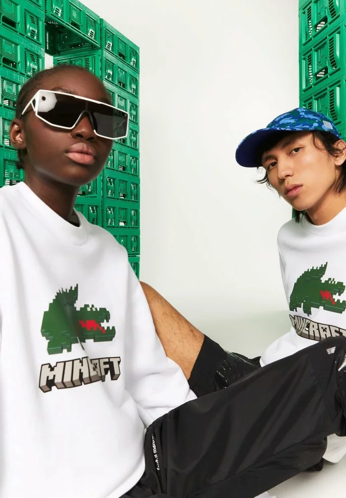 Lacoste MINECRAFT - Sweatshirt - Blanc 4 Lacoste MINECRAFT - Sweatshirt - Blanc – Image 4