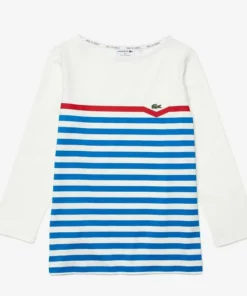 Lacoste T-shirt à Manches Longues - Blanc / Bleu / Rouge 10 Lacoste T-shirt à Manches Longues - Blanc / Bleu / Rouge -Lacoste Soldes Magasin e27523c3e5494a39ab0b2af4026e9841
