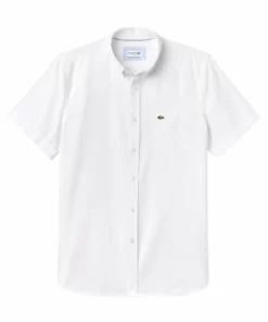 Lacoste CH4975 - Chemise - Blanc -Lacoste Soldes Magasin e4fc92fd939c4b1f857a00cc83fcaed0