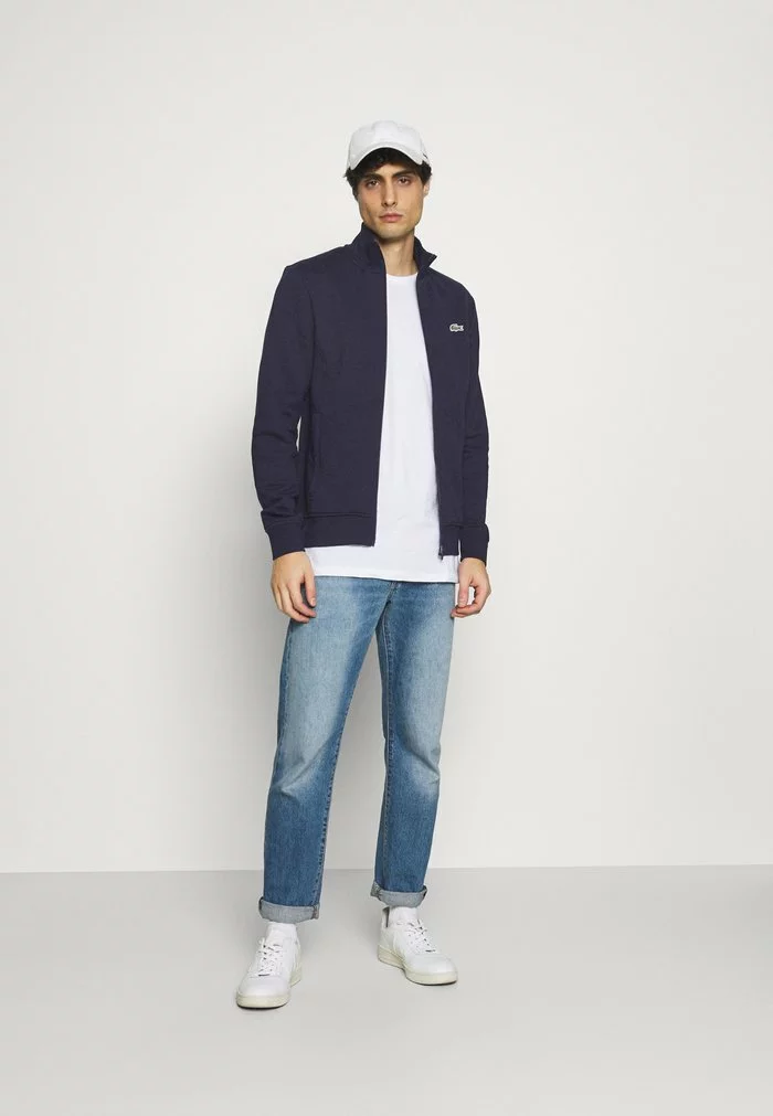 Lacoste Sweat à Capuche Zippé - Navy Blue 2 Lacoste Sweat à Capuche Zippé - Navy Blue – Image 2