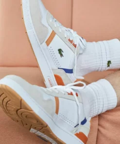 Lacoste Baskets Basses - White/orange 10 Lacoste Baskets Basses - White/orange -Lacoste Soldes Magasin e5750de7bcbf43bba43c3f5ab0702d98