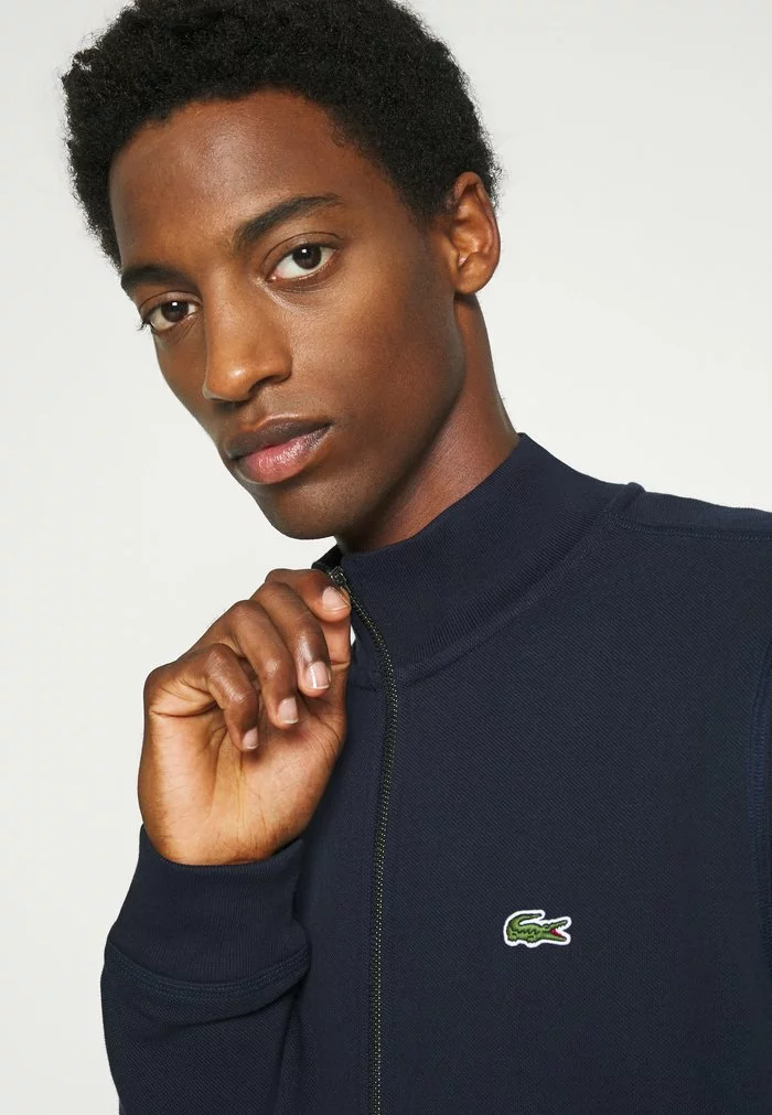 Lacoste Sweat à Capuche Zippé - Marine 4 Lacoste Sweat à Capuche Zippé - Marine – Image 4